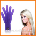 Schwarze hitzebeständige Handschuhe für Lockenstäbe Glätteisen und Styling-Haar-Tools
